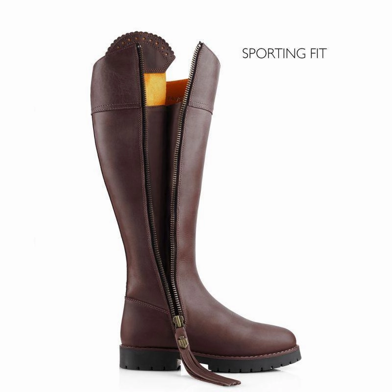 Dont Miss These Savings Flash Deal Alert Fairfax & Favor Explorer Sporting Fit Ladies Waterproof Boots - Mahogany