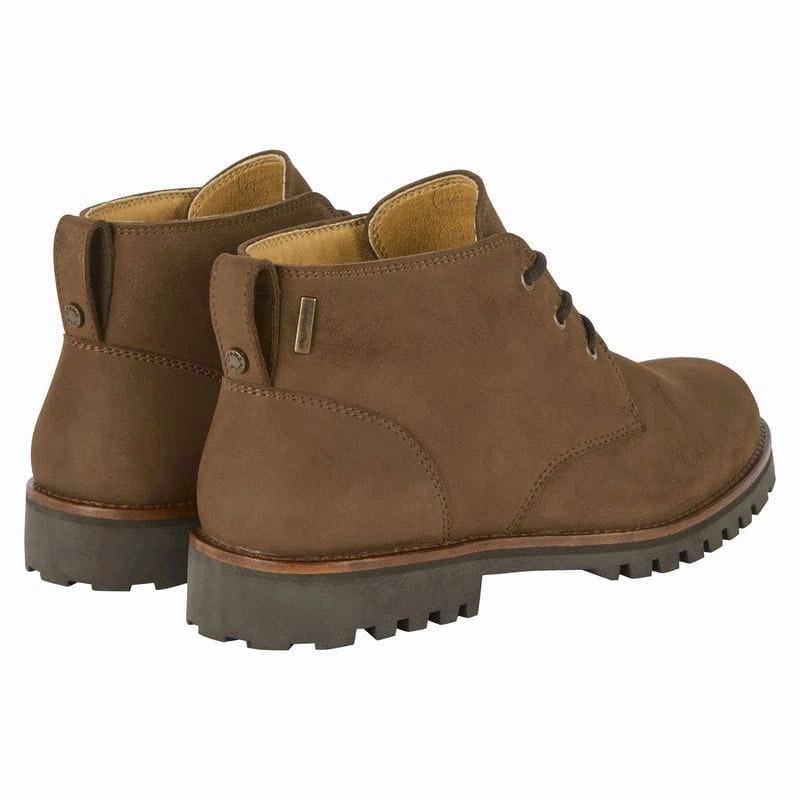 Le Chameau La Chukka Nubuck Leather Mens Waterproof Boots - Marron Today Only Savings