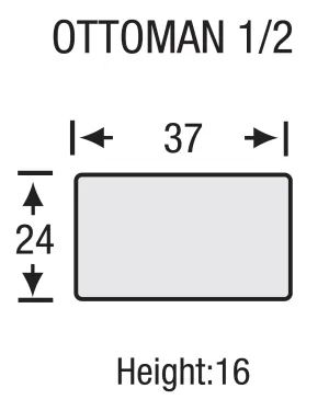 Legacy - Bayview - Ottoman 1/2