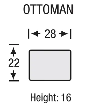Legacy - Cleveland - Ottoman