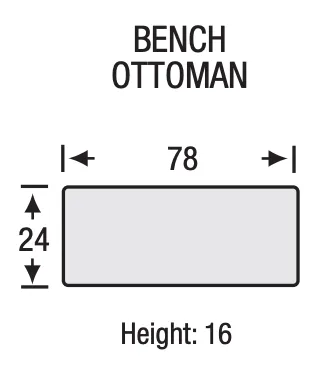 Legacy - Dalton - Bench Ottoman