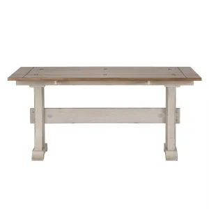 Liberty Farmhouse Reimagined Flip Lid Sofa Table in Antique White