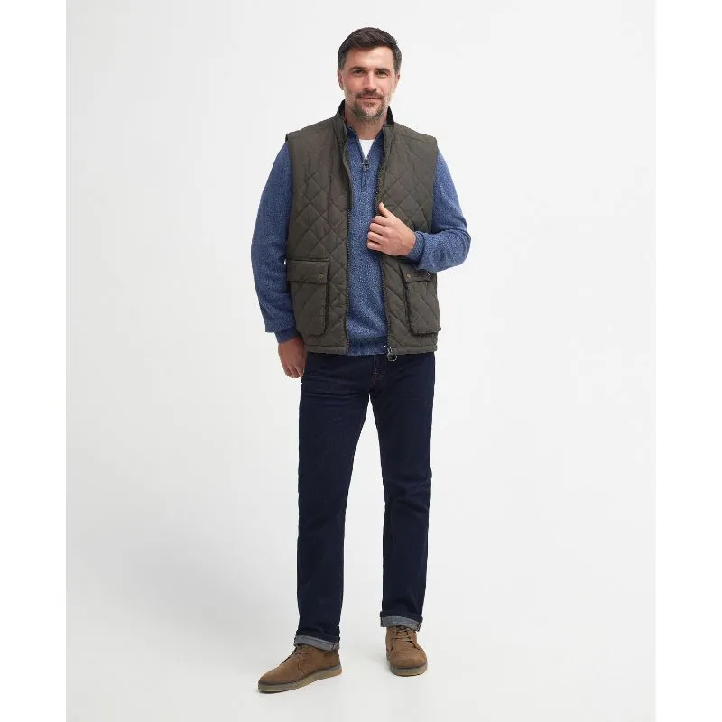 Barbour Fernwood Mens Quilted Gilet - Dark Olive Hot Pick of the Day Best Seller Deal
