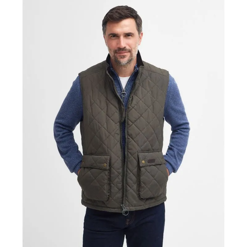 Barbour Fernwood Mens Quilted Gilet - Dark Olive Grab It Now Exclusive Holiday Deal
