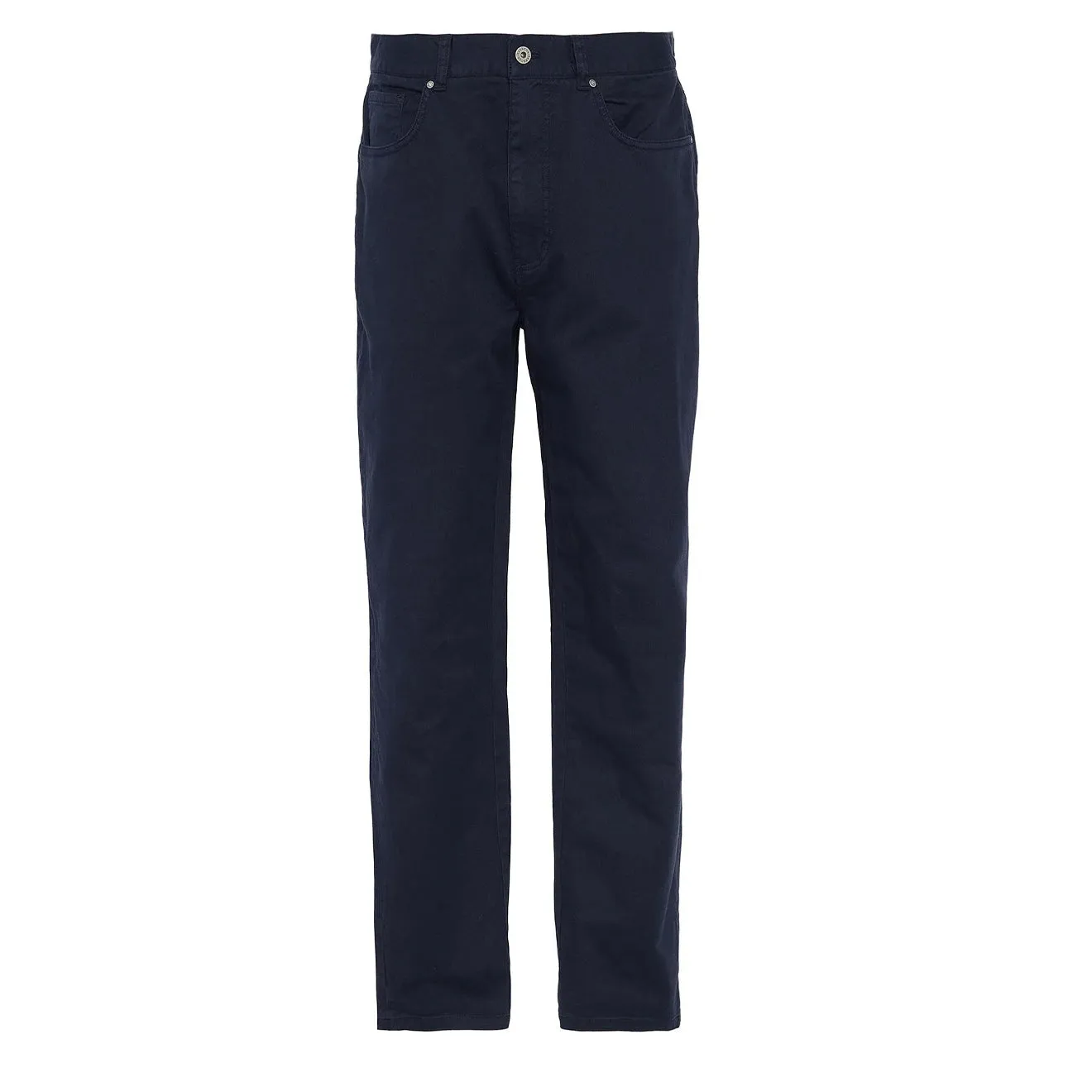 Barbour Washed Stretch Twill Regular Fit Trouser Dark Navy Price Slash Today