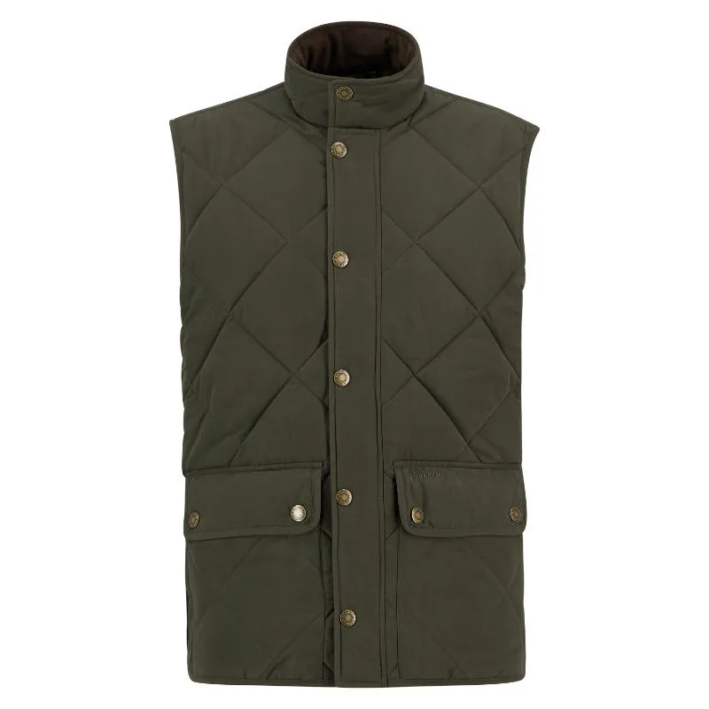 Barbour Winter Lowerdale Mens Quilted Gilet - Dark Olive Today Only Special Shop Grab Savings