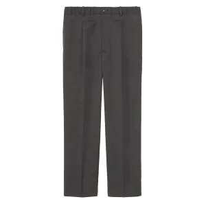 Goldwin Woolly Twill One Tuck Pants Black Gray Dont Miss Big Savings