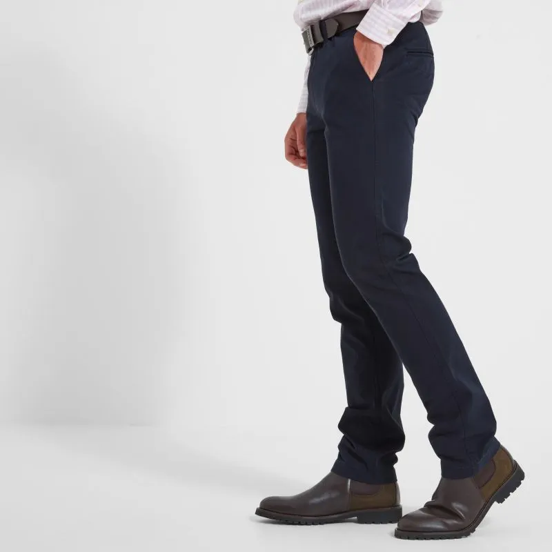 Instant Discount MustHave Gift Ideas Schoffel Chichester Mens Chino Trousers - Navy
