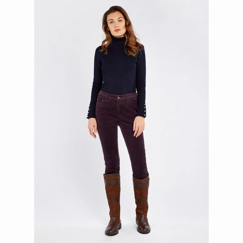 Dubarry Honeysuckle Ladies Stretch Pincord Jeans - Plum Sweet Deal Inside