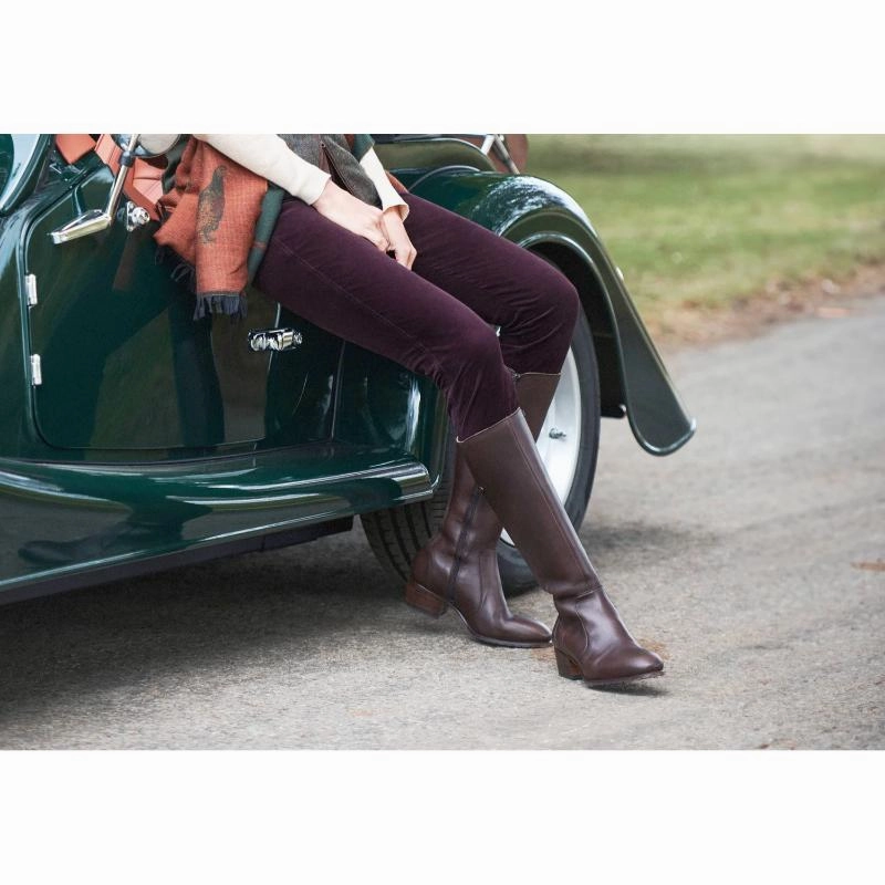 Today Only Special Big Sale Today Dubarry Honeysuckle Ladies Stretch Pincord Jeans - Plum