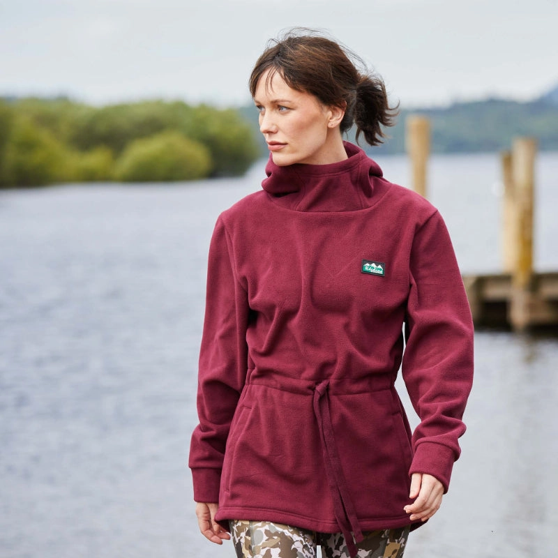 Hot Pick Sale Ridgeline Salt Marsh Ladies Fleece Smock - Winter Berry