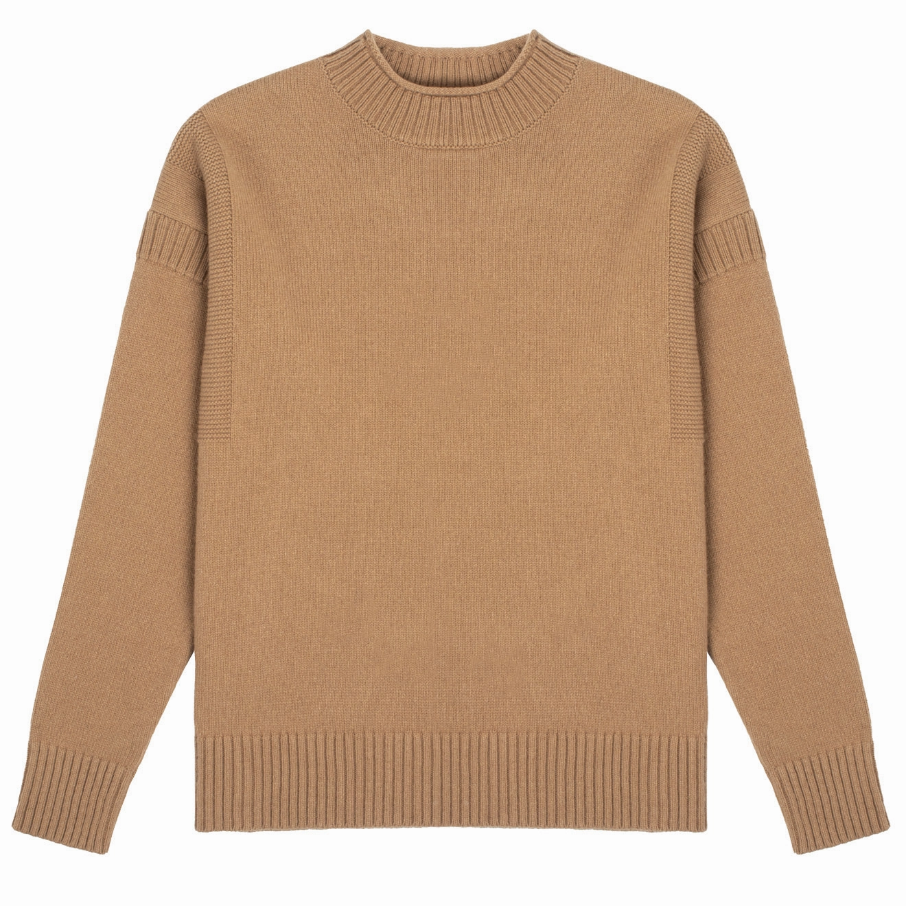 Sunspel Womens Fisherman Jumper Camel Limited Time Sale Mega Discount Event