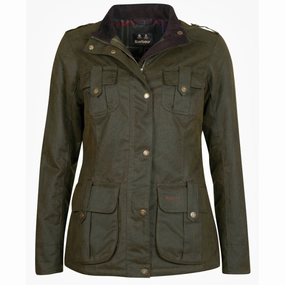 Shop Smart Save Barbour Winter Defence Ladies Wax Jacket - Olive