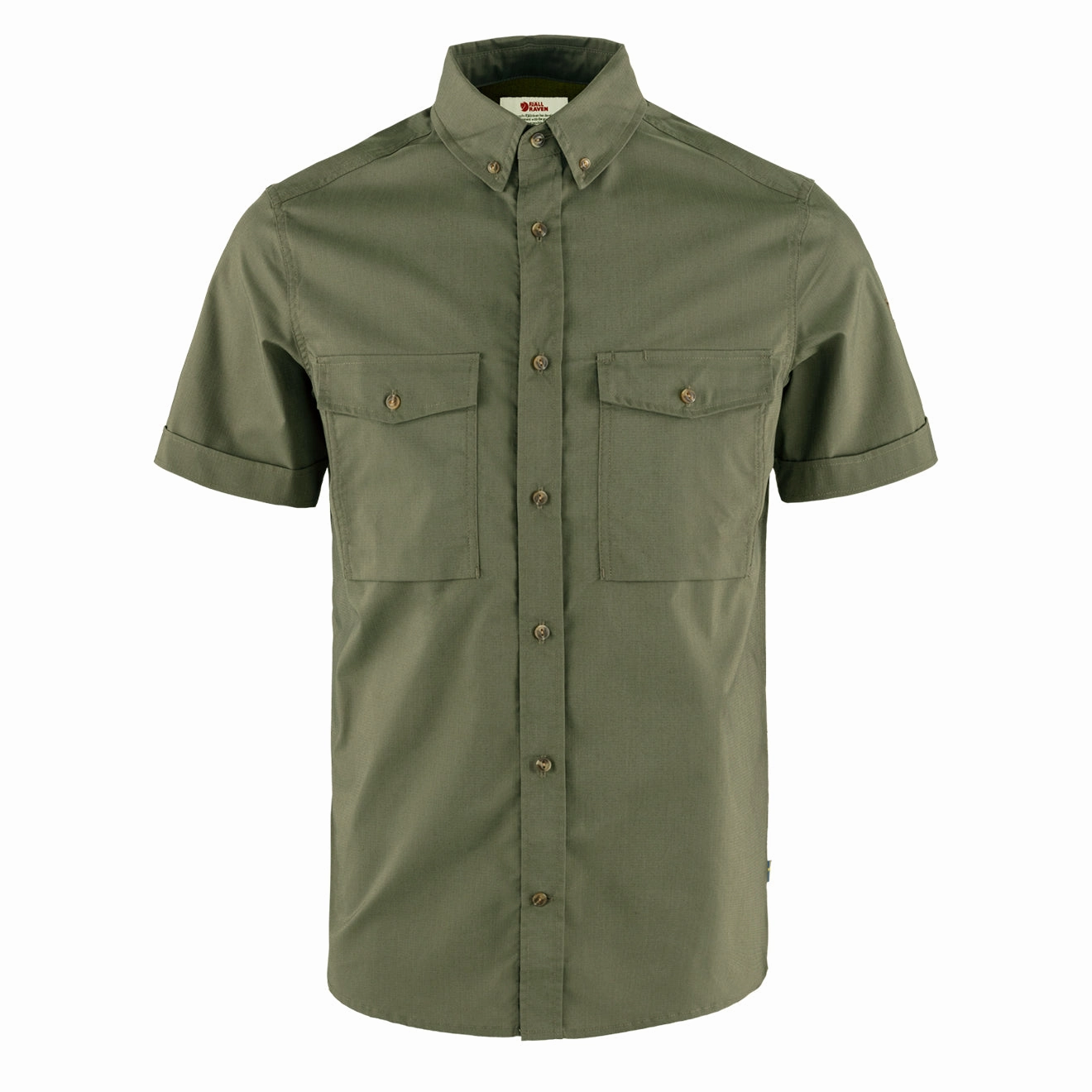 Shop Hot Deals Fjallraven Ovik Air Stretch Ss Shirt Laurel Green