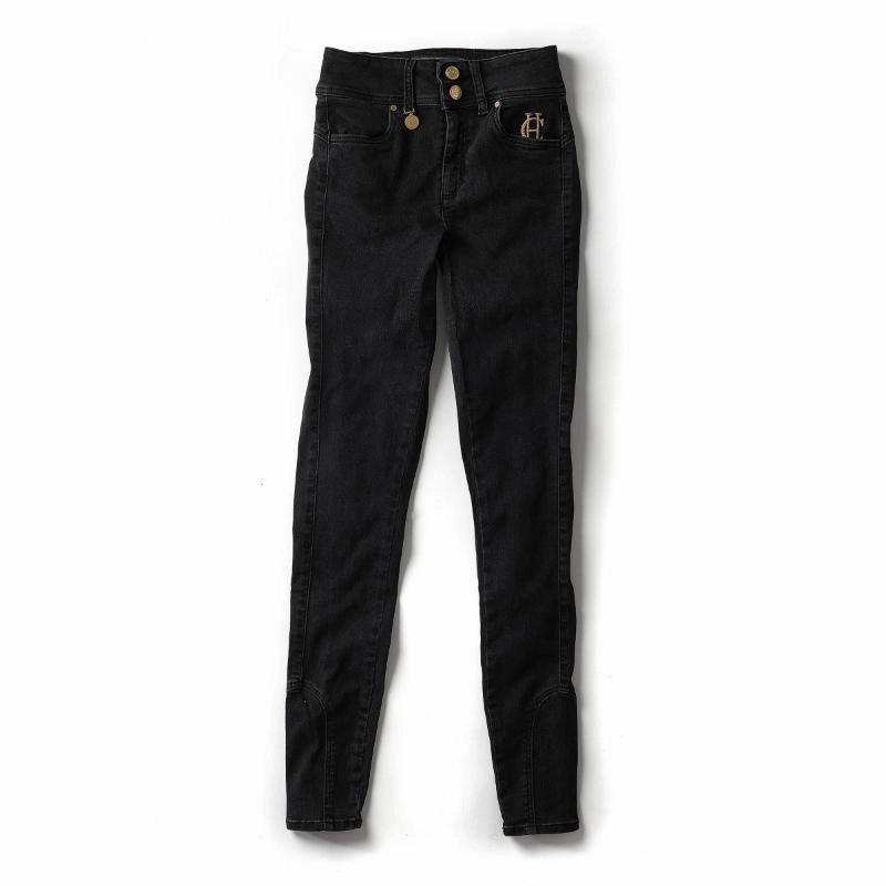 Holland Cooper Ladies Jodhpur Jeans - Washed Black Todays Special Savings Shop Save Big