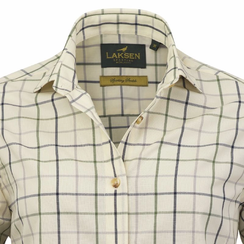 Best Seller Discount Laksen Bea Ladies Shirt - Grey/Supernavy/Woody