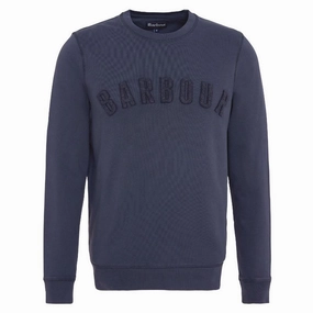 Barbour Wash Prep Logo Mens Sweatshirt - Navy Surprise Offer Now Best Price Online