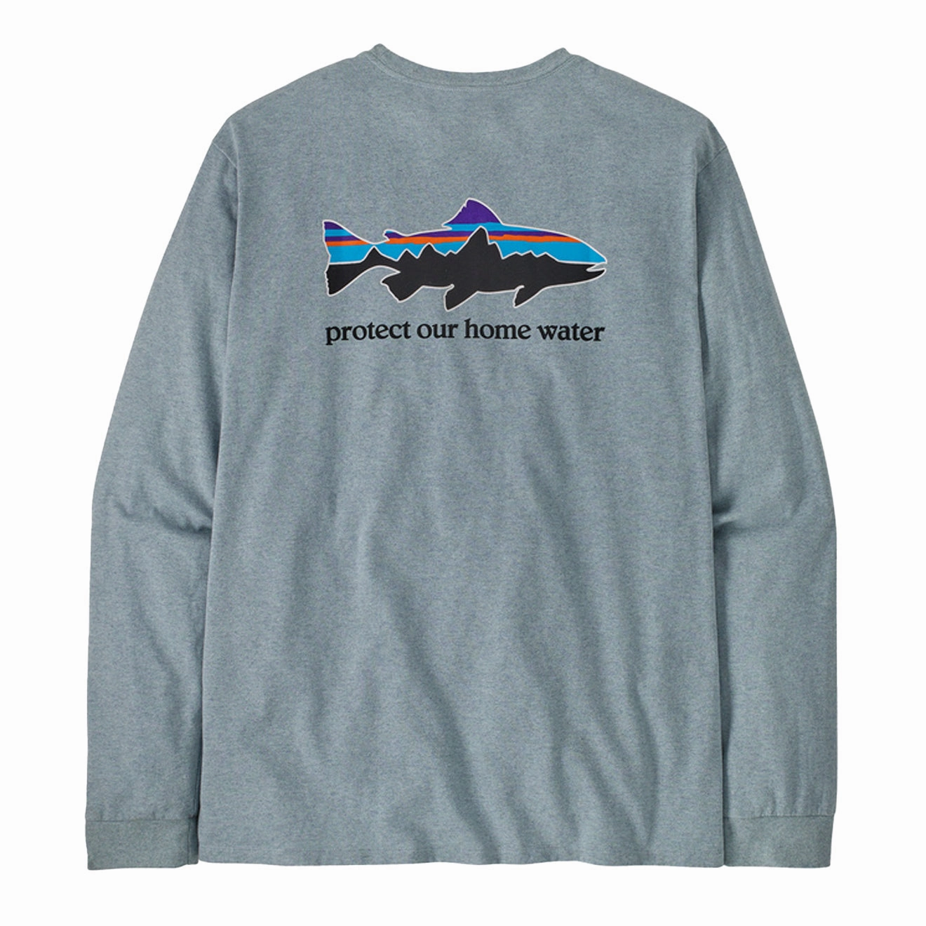 Patagonia L/S Home Water Trout Responsibili-Tee Thermal Blue Dont Miss Hot Deals New Arrival Discount