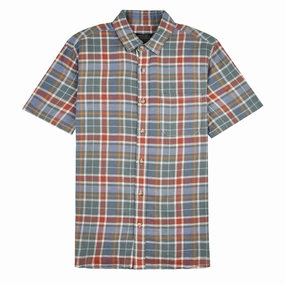 Hot Pick Sale Pendleton Dawson Linen Shirt Green / Blue / Red Plaid