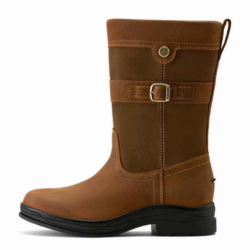 Ariat Bampton Ladies Waterproof Boot - Baked Brown Shop Grab Savings