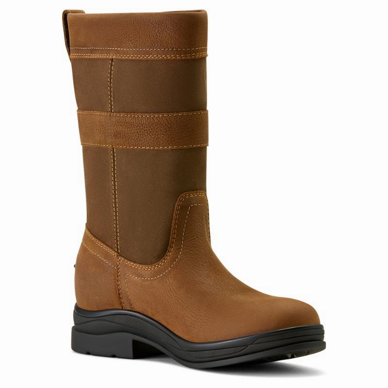 Ariat Bampton Ladies Waterproof Boot - Baked Brown Clearance Alert Now Best Price Today