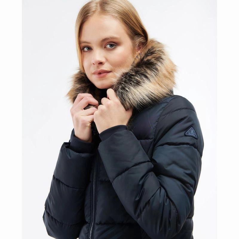 Special Price Today Barbour Rosoman Ladies Quilted Jacket - Dark Navy