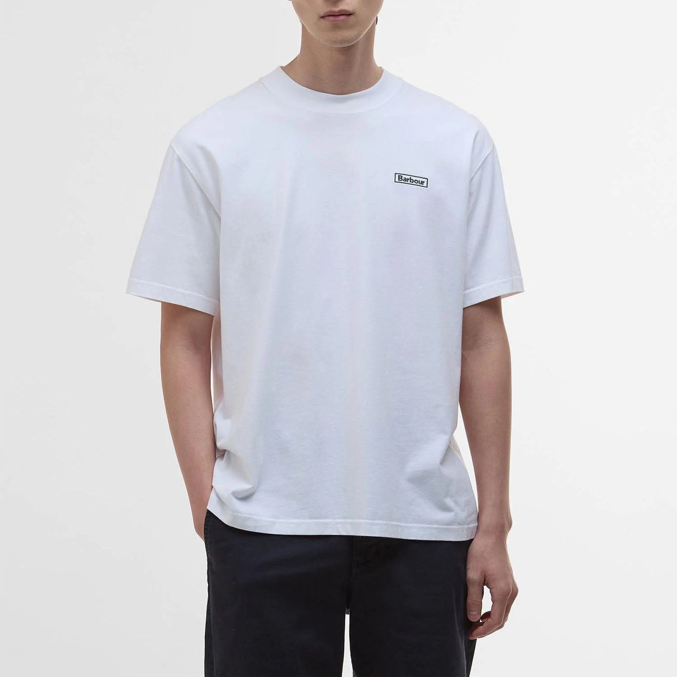 Barbour Walton Embroidered Fit T-Shirt White Shop the Savings Steal Todays Offer