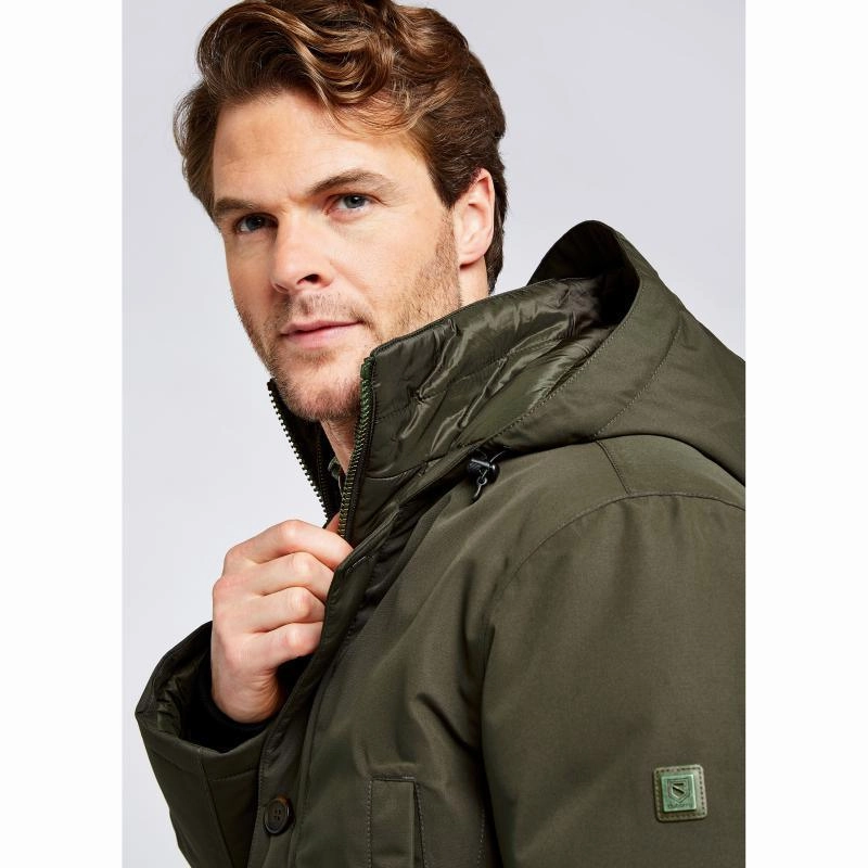 Sale Ending Soon Grab Your Savings Dubarry Urlingford Mens Waterproof Down Hooded Parka - Ivy