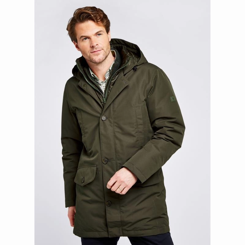 Dubarry Urlingford Mens Waterproof Down Hooded Parka - Ivy Today Only Discount Alert Biggest Savings Now