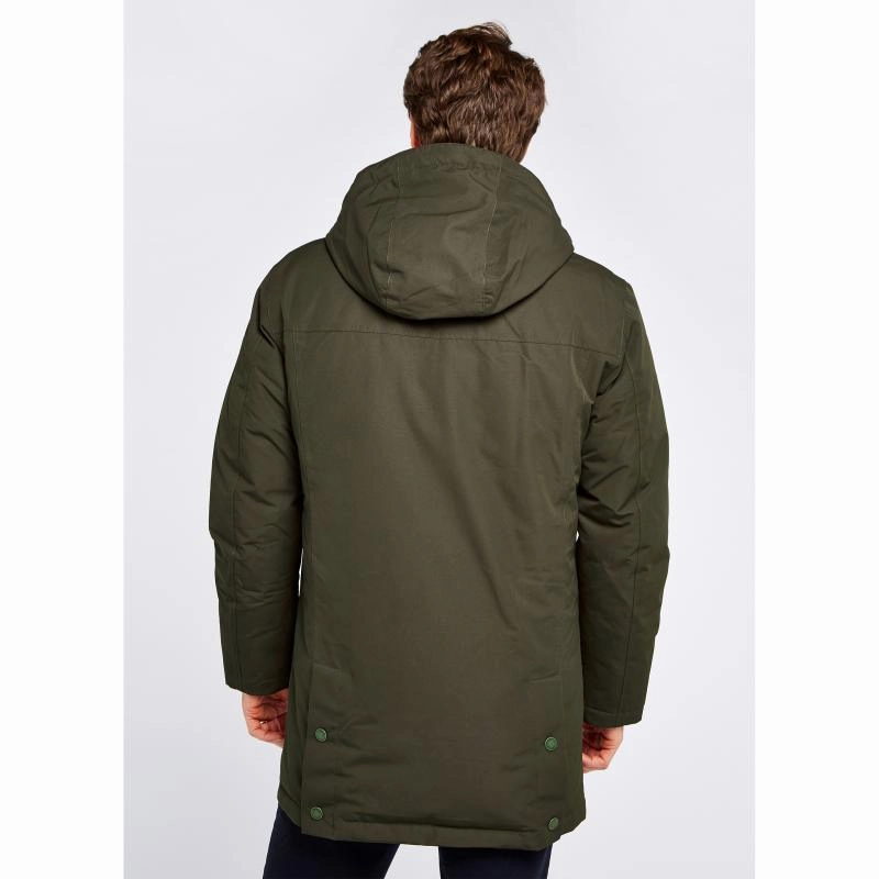 Deal of the Day Limited Time Sale Dubarry Urlingford Mens Waterproof Down Hooded Parka - Ivy
