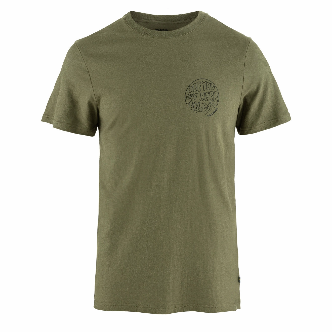 Fjallraven Hemp Blend Out Here T-Shirt Green Todays Special Savings Sweet Deal Inside
