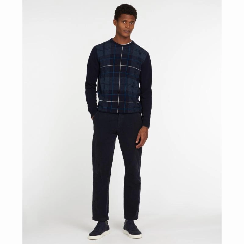 MustHave Deal Clearance Blowout Barbour Coldwater Mens Merino Crew Neck Jumper - Midnight