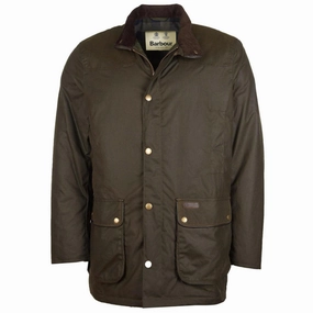 Barbour Hartlington Mens Wax Jacket - Olive Limited Time Hot Deal