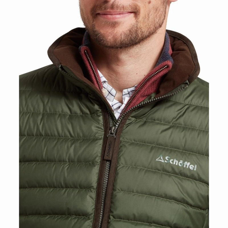 Trending Now Offer Schoffel Mens Hallaton Down Jacket - Woodland