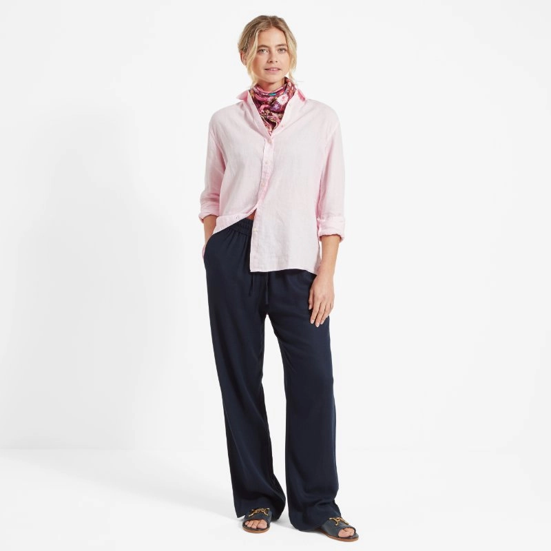 Online Exclusive Offer Clearance Event Schoffel Salthouse Ladies Linen Shirt - Pale Pink