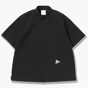 Limited Time Offer And Wander Dry Soft Seersucker S/S Shirt Navy