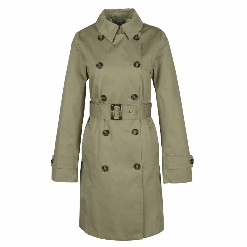 Online Exclusive Offer Exclusive Online Offer Barbour Short Greta Ladies Showerproof Trench - Poplar Green/Ancient Poplar