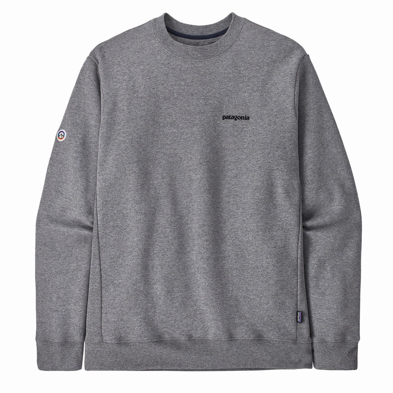 Patagonia Fitz Roy Icon Uprisal Crew Sweatshirt Gravel Heather Limited Stock Offer