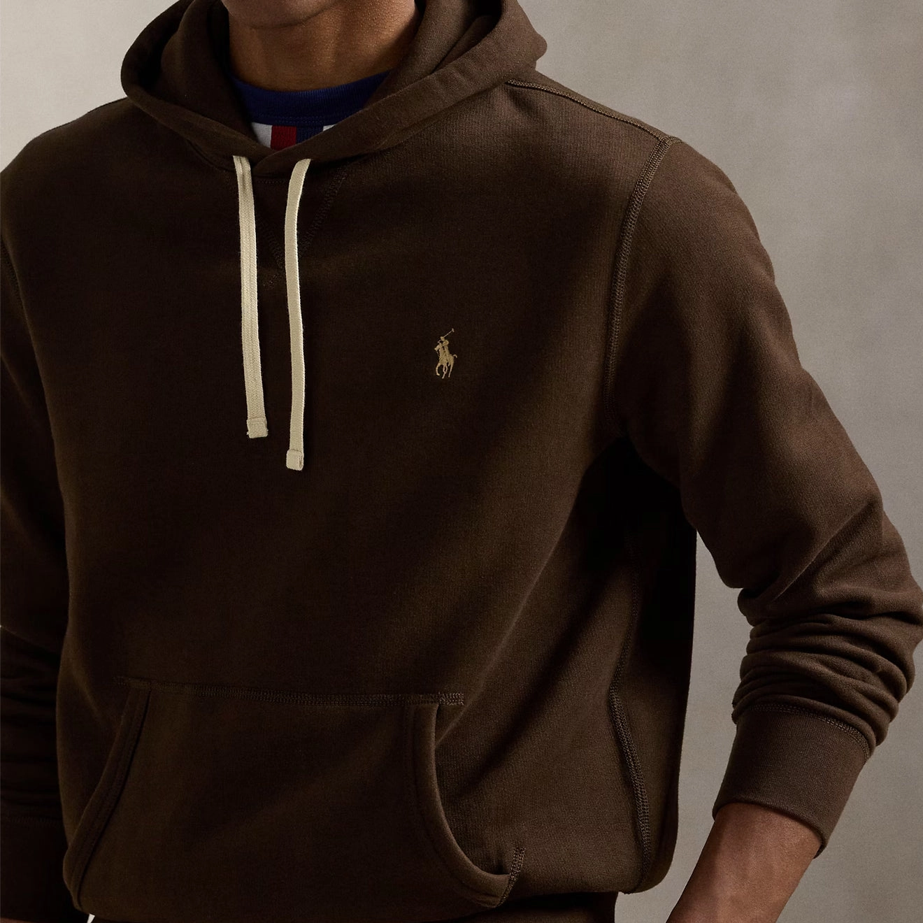 Clearance Event Polo Ralph Lauren Fleece Hooded Sweat Nutmeg Brown