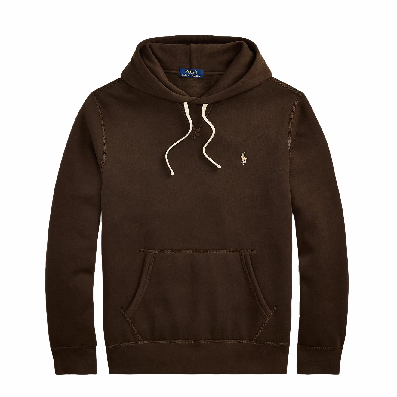 Polo Ralph Lauren Fleece Hooded Sweat Nutmeg Brown New Arrival Discount
