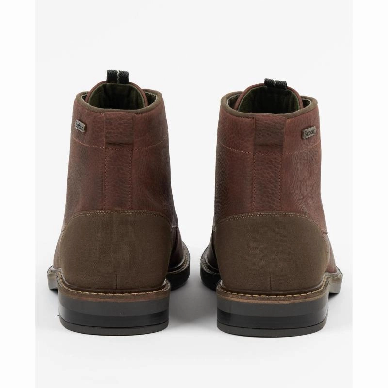 Barbour Deckham Mens Derby Boots - Cedar Save More Online