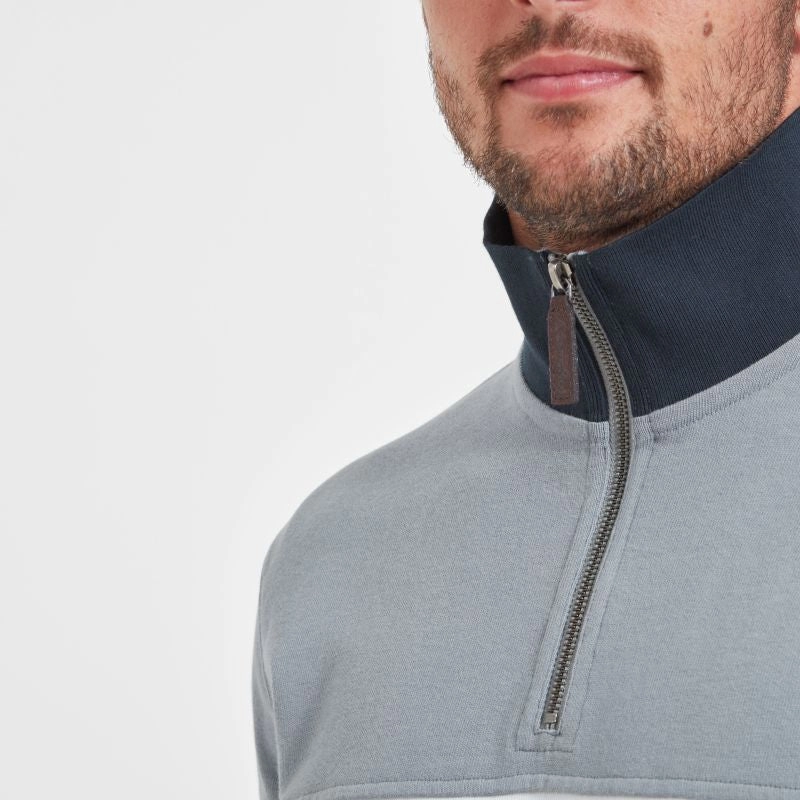 Schoffel Exeter Heritage 1/4 Zip Jumper - Grey Limited Stock Alert Hot Offer Event