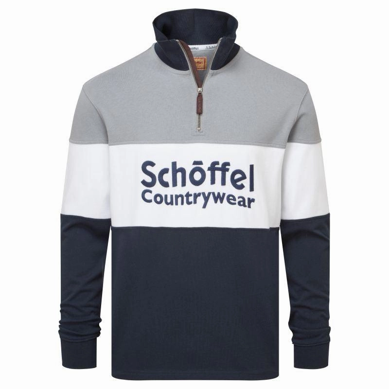 Schoffel Exeter Heritage 1/4 Zip Jumper - Grey Sale Ending Soon