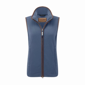 Schoffel Ladies Lyndon Fleece Gilet - Storm Blue Limited Time Hot Deal Special Occasion Discount