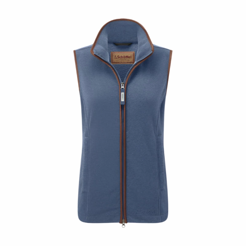 Schoffel Ladies Lyndon Fleece Gilet - Storm Blue Limited Time Hot Deal Special Occasion Discount
