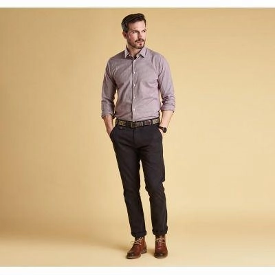 Exclusive Deal Inside Hot Deals Today Barbour Highfield Micro Gingham Mens Shirt - Navy