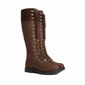 Fairfax & Favor Knee High Anglesey Ladies Shearling Lined Boot - Chocolate Special Online Offer Big Hot Sale