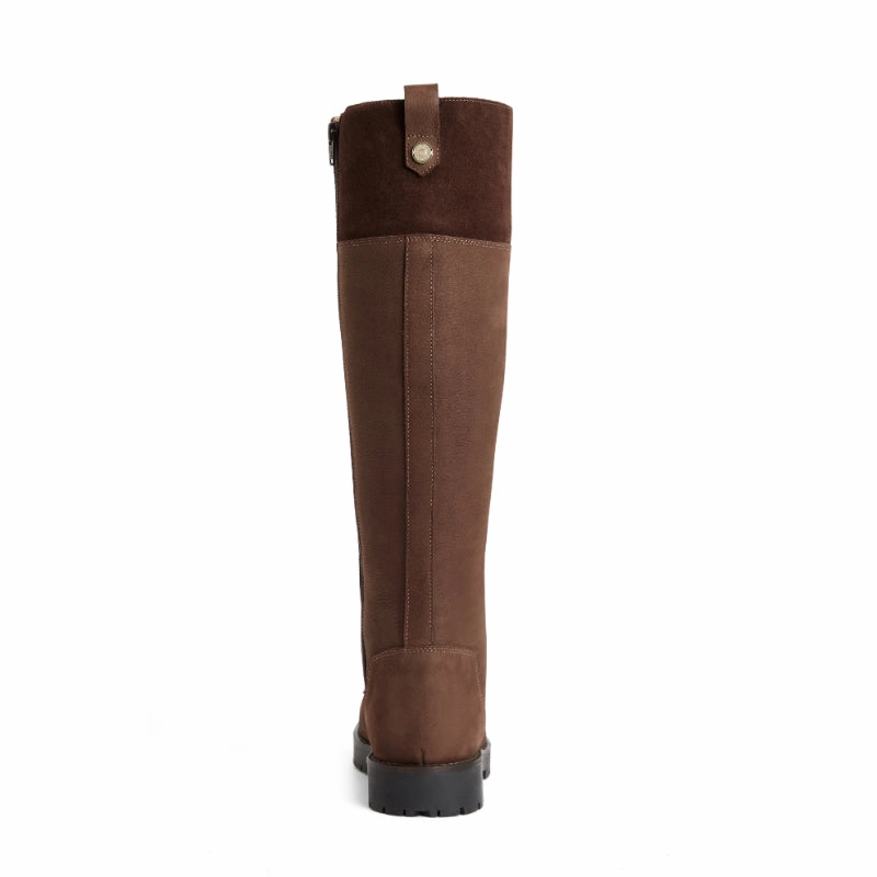 Flash Deal Alert Fairfax & Favor Knee High Anglesey Ladies Shearling Lined Boot - Chocolate