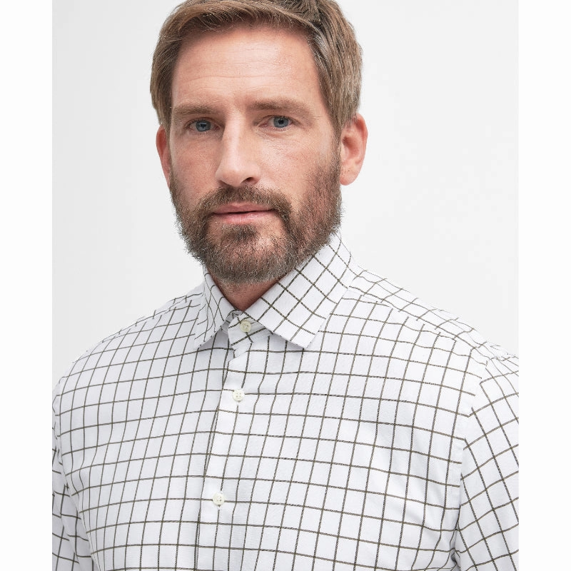 Barbour Hanstead Mens Country Active Regular Fit Shirt - Mid Olive Flash Sale Alert