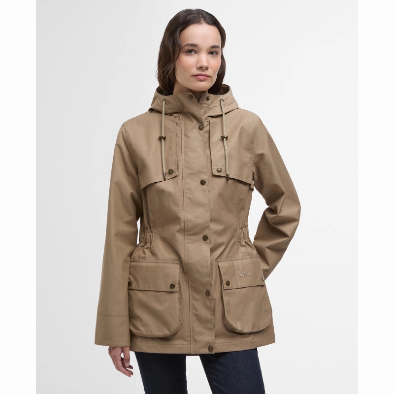Surprise Offer Now Flash Pick Today Barbour Maple Ladies Waterproof Jacket - Military Brown/Ancient Tartan